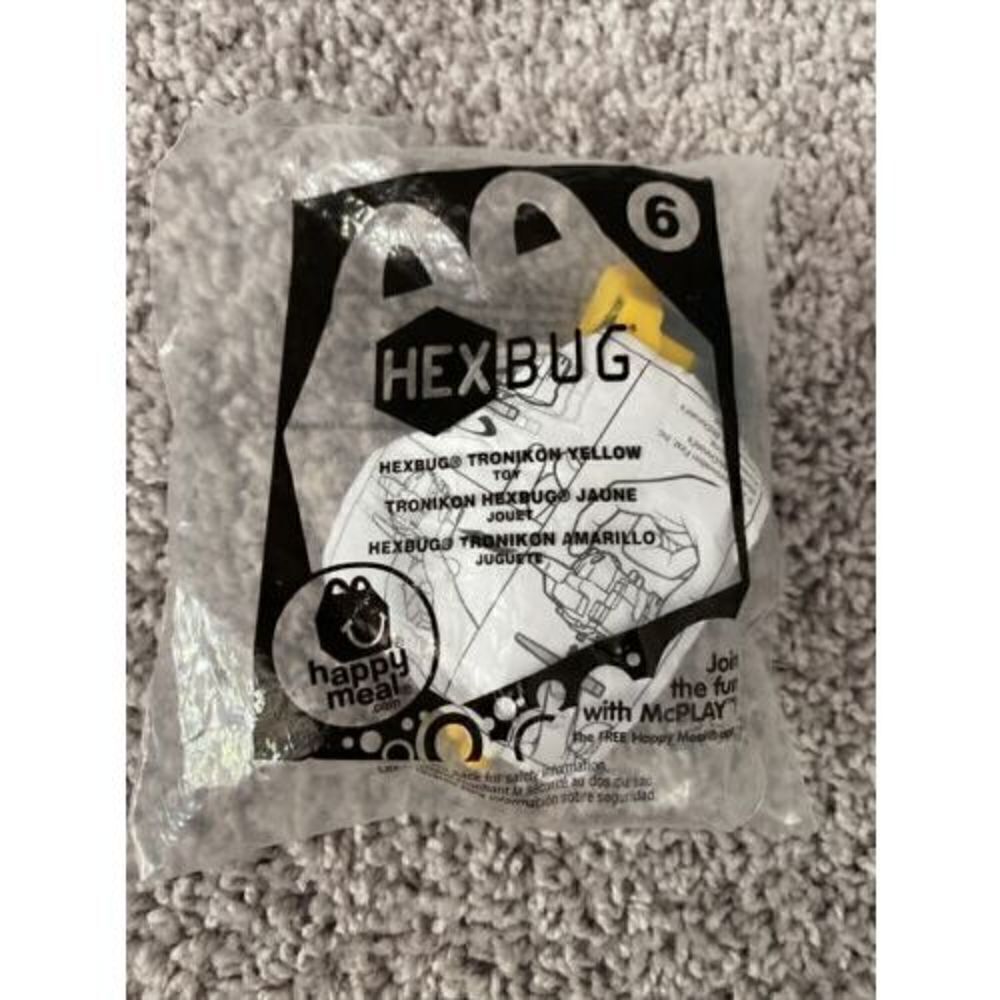 McDonald's 2014 Happy Meal Toy Yellow Tronikon Hexbug Hex Bug #6 Sealed New